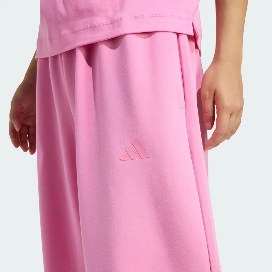 Спортивные брюки свободного кроя с манжетами Soft Lux Loose Pant adidas, Tropik Beyaz — фото 4