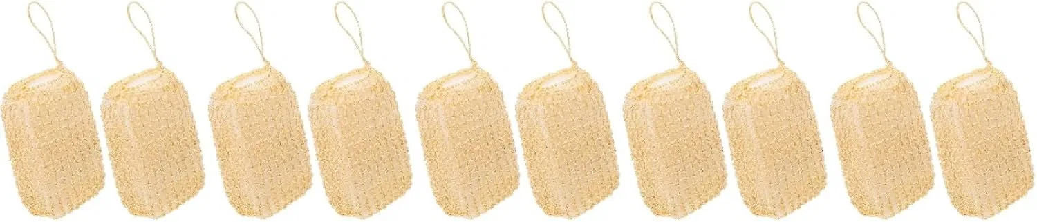 Мочалка эксфолиирующая из сизаля, FOMIYES, 5 шт, 15x9.5x5 см, Beige