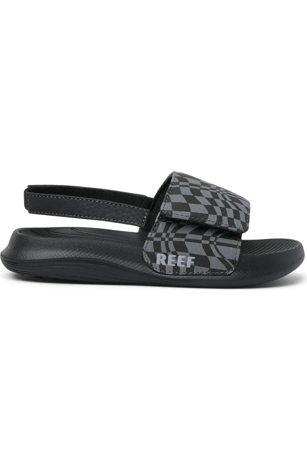 Сандалии детские регулируемые Salty Slingback Reef, Black Swell Checker — фото 2