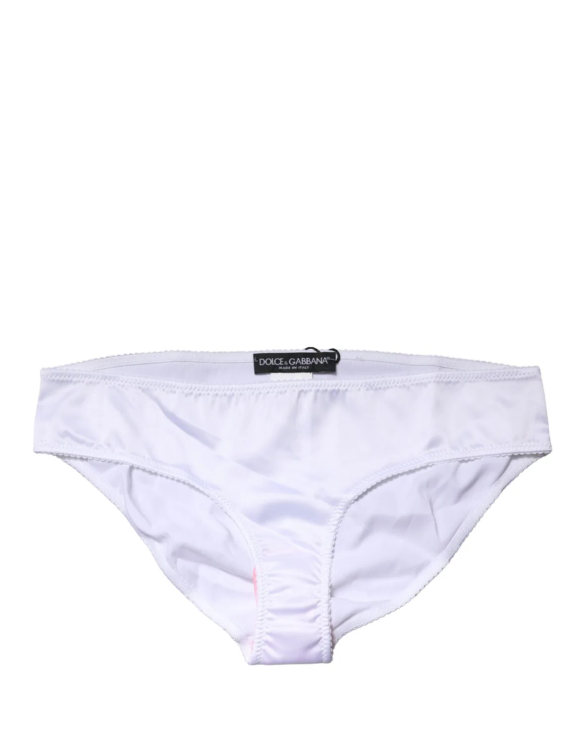 Женские трусы-слипы с логотипом Brief Panty Dolce & Gabbana, White — фото 4