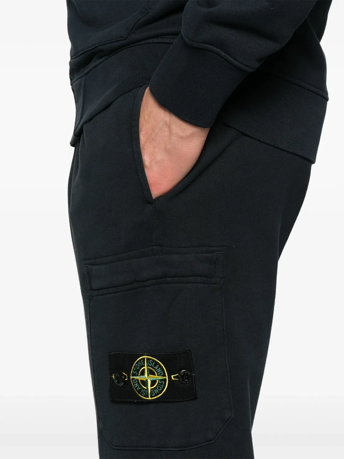 Штаны с узким кроем Compass-Badge Stone Island, темно-синий — фото 3