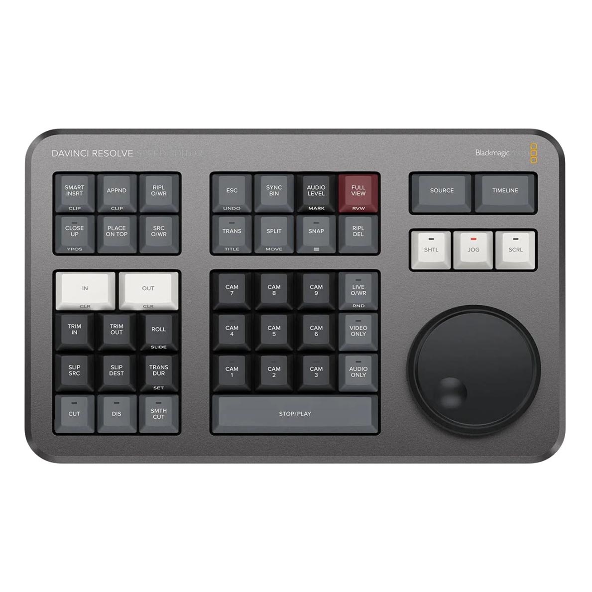 Монтажная клавиатура Blackmagic Design DaVinci Resolve Speed Editor, серый - фото