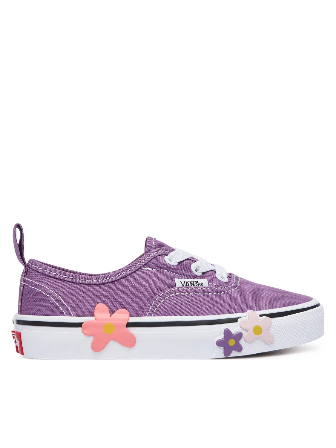 Тканевые кроссовки для девочки Authentic Elastic Lace Vans, фиолетовый