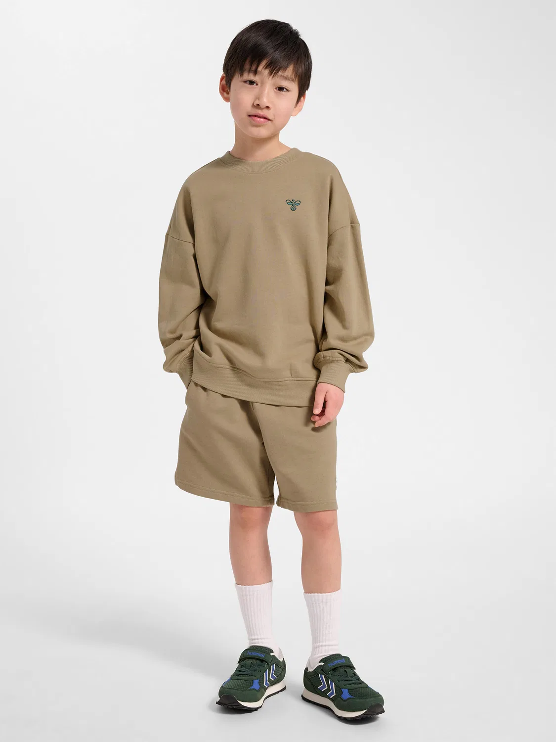 Детский свитшот с круглым вырезом Hmljr Jump Hummel, Braun — фото 3