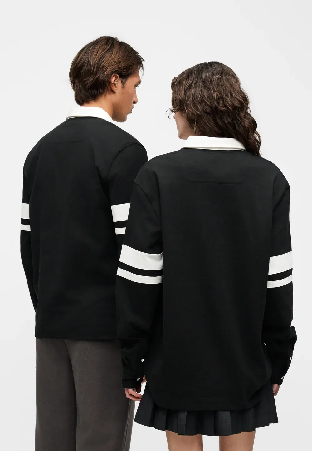 Футболка-поло Lacoste Black/Flour, классический крой, черный — фото 4