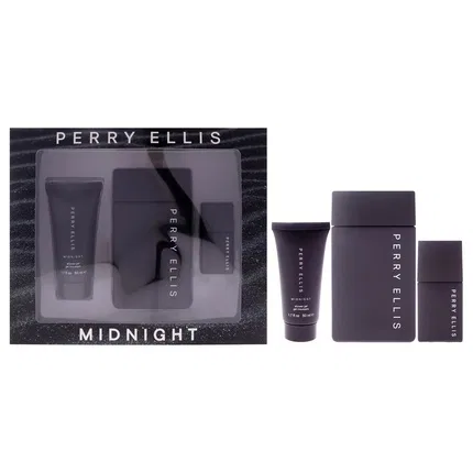 Мужской парфюмерный набор с гелем для душа 100 мл Midnight Perry Ellis