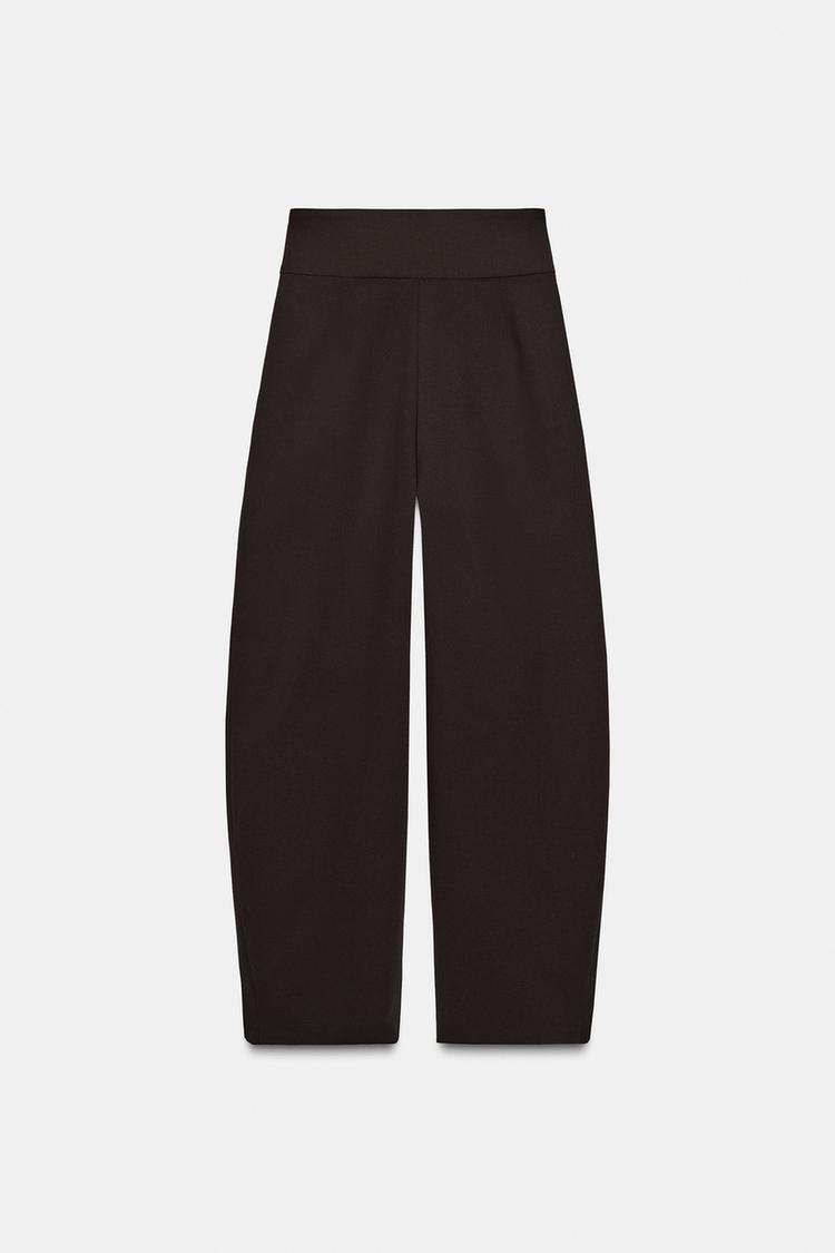 Брюки Zara Balloon Pleat, коричневый — фото 2