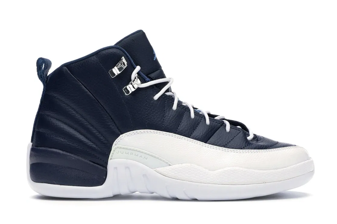 Детские кроссовки Lifestyle Jordan 12 Retro, Obsidian/University Blue-White-French Blue