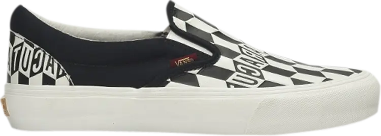 

Кеды Vans Baracuta x Classic Slip-On 5 Black Checkerboard, черный
