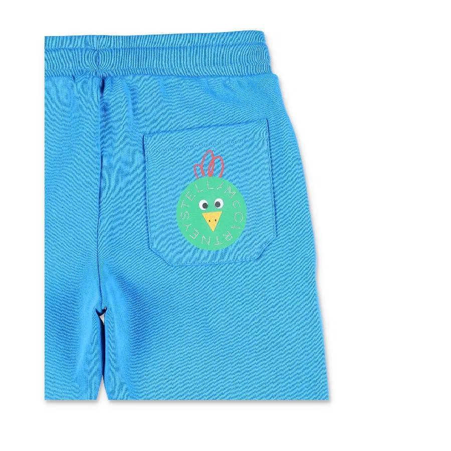 Брюки спортивные с завязками Boys Drawstring Joggers Stella McCartney, Blue — фото 3