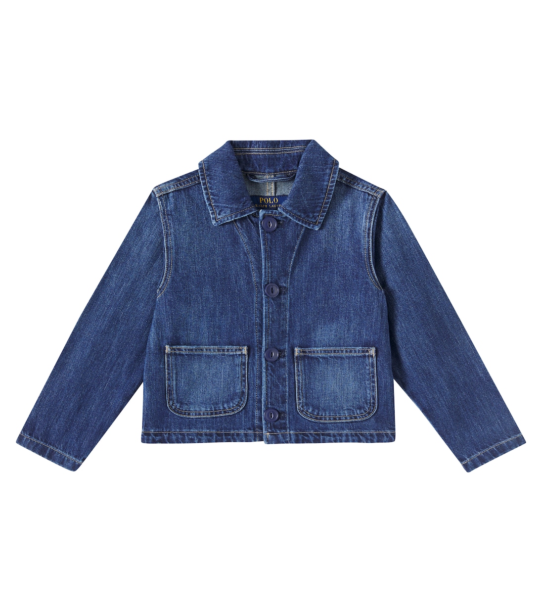 

Джинсовая куртка с логотипом Polo Ralph Lauren Kids, Juni Wash
