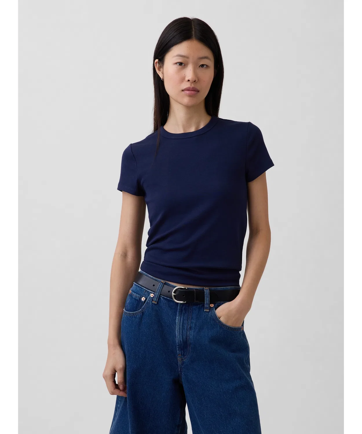 Женская футболка с коротким рукавом Modern Crewneck GAP, Navy