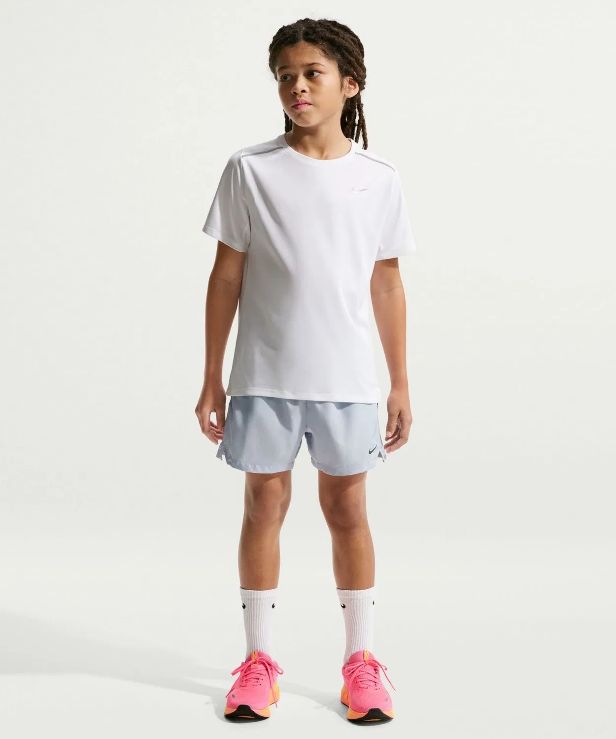 Детская футболка с коротким рукавом, из полиэстера, Nike, Saks Blue — фото 3