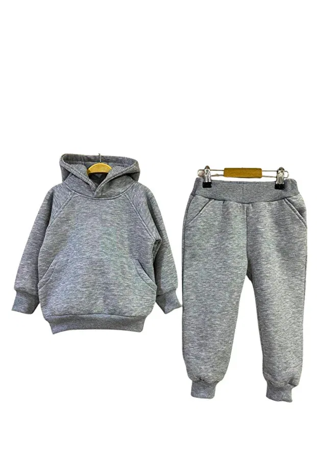 Детский комплект спортивной одежды с капюшоном Tyyli, Gray