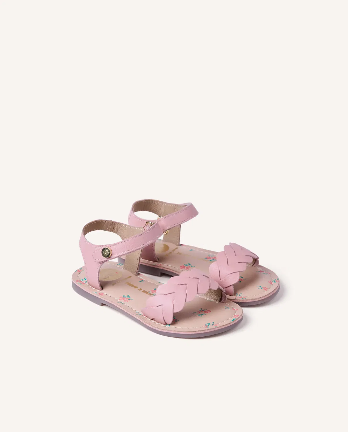 Детские сандалии для девочек с плетением Gioseppo, Rosa Pastel — фото 3
