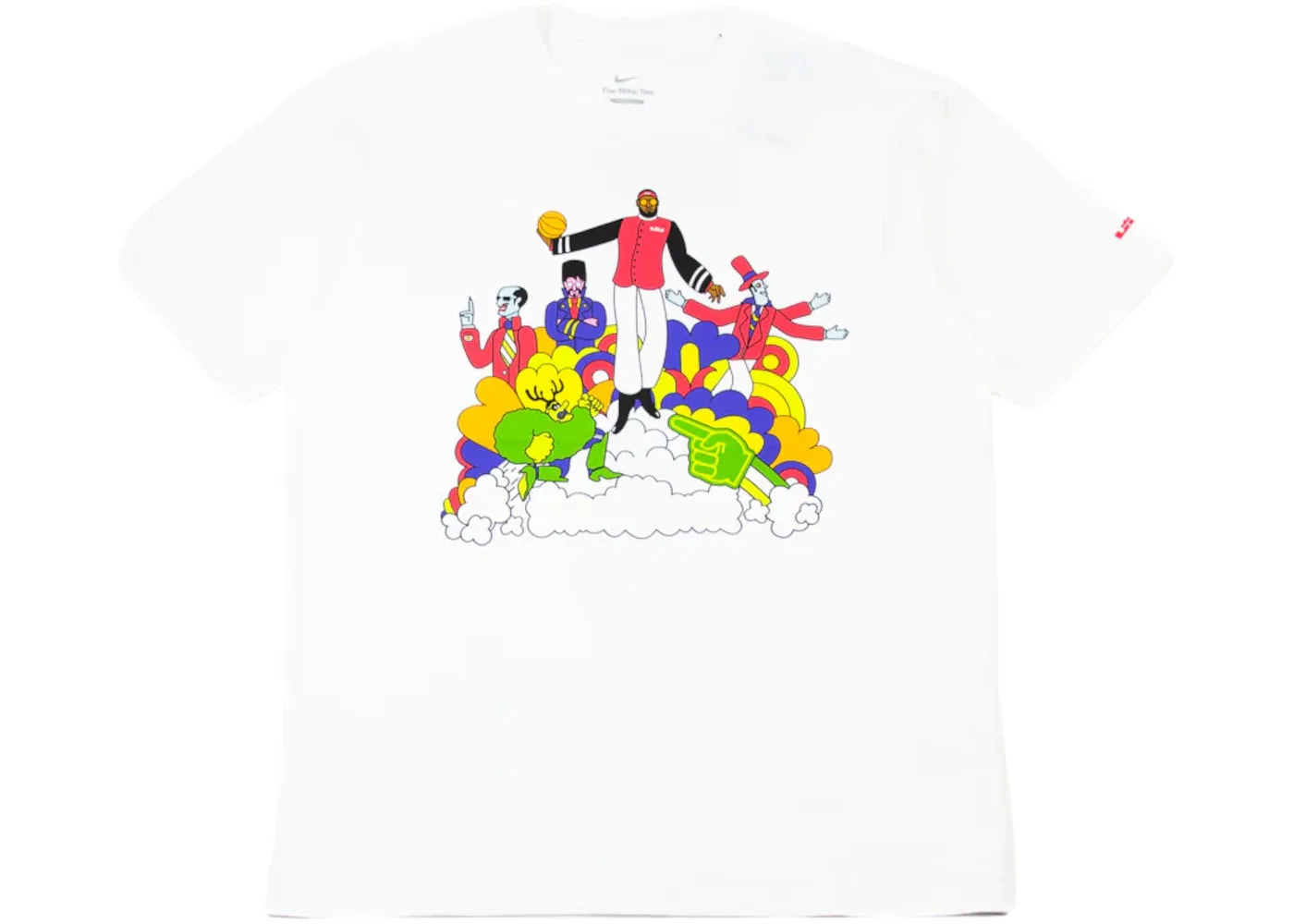 Футболка с принтом Nike LeBron James Heat Wave, White