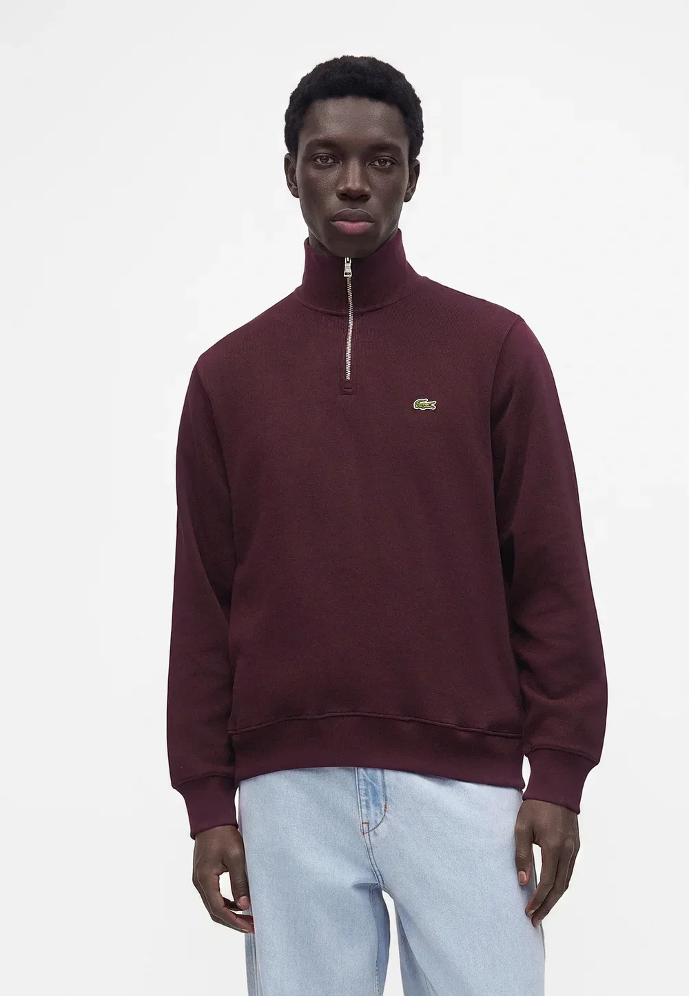 Джемпер Lacoste Oxalis, на молнии, однотонный — фото 2