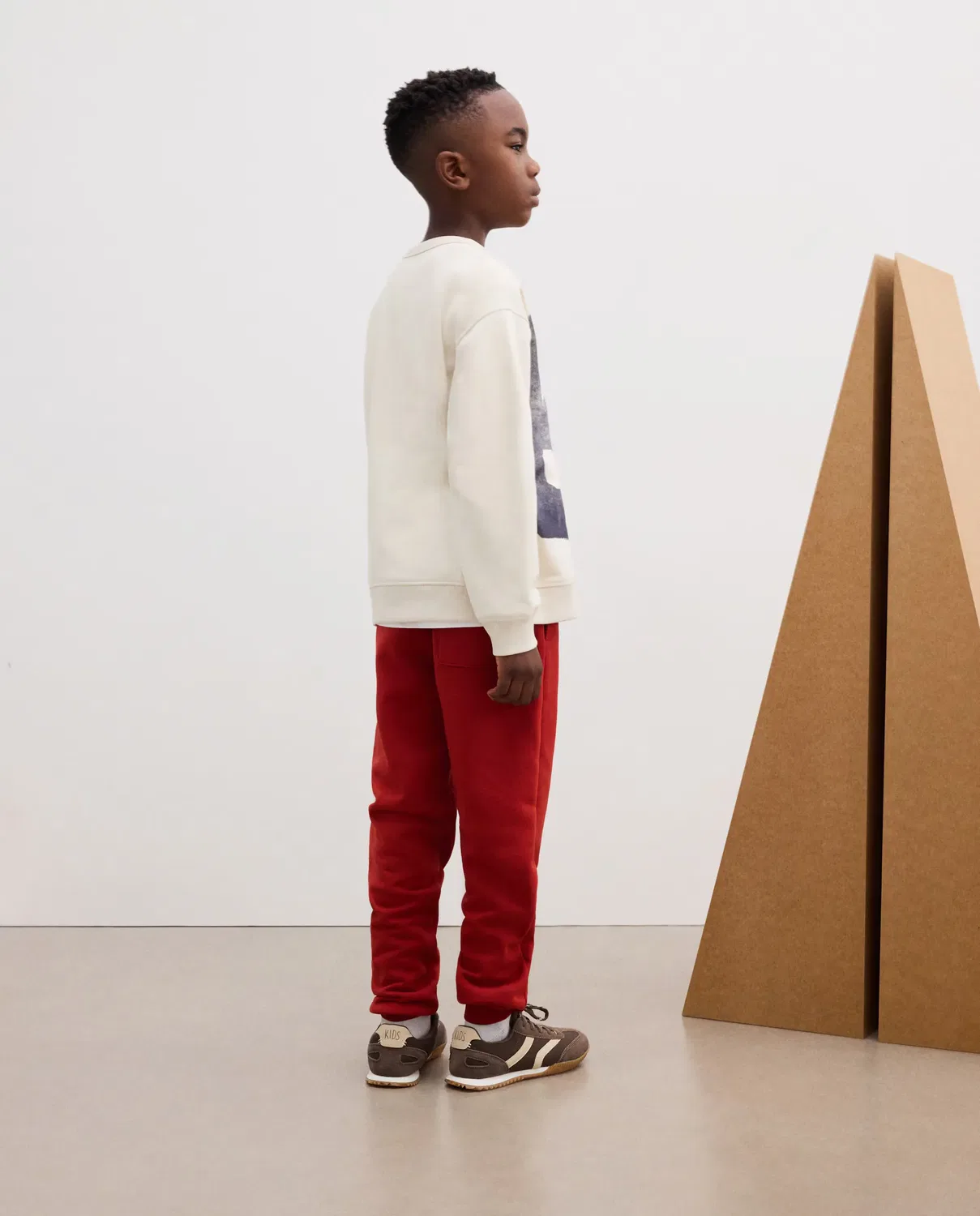 Детская худи для мальчиков из футера с принтом Kids El Corte Inglés, Blanco — фото 3