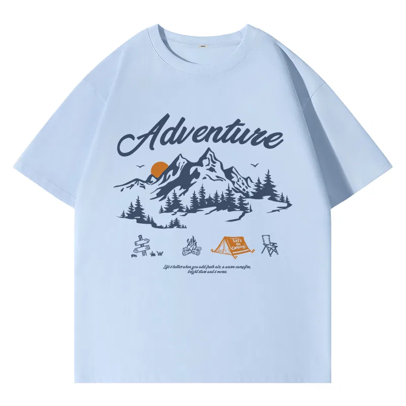 Детская футболка хлопковая Wilderness Adventure MINISO, Light Purple — фото 3