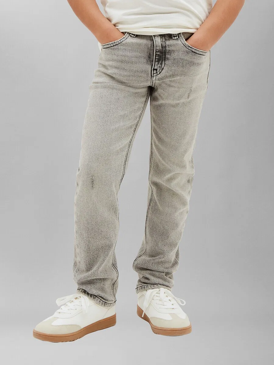 Джинсы, классические, серого цвета Calvin Klein Jeans — фото 2