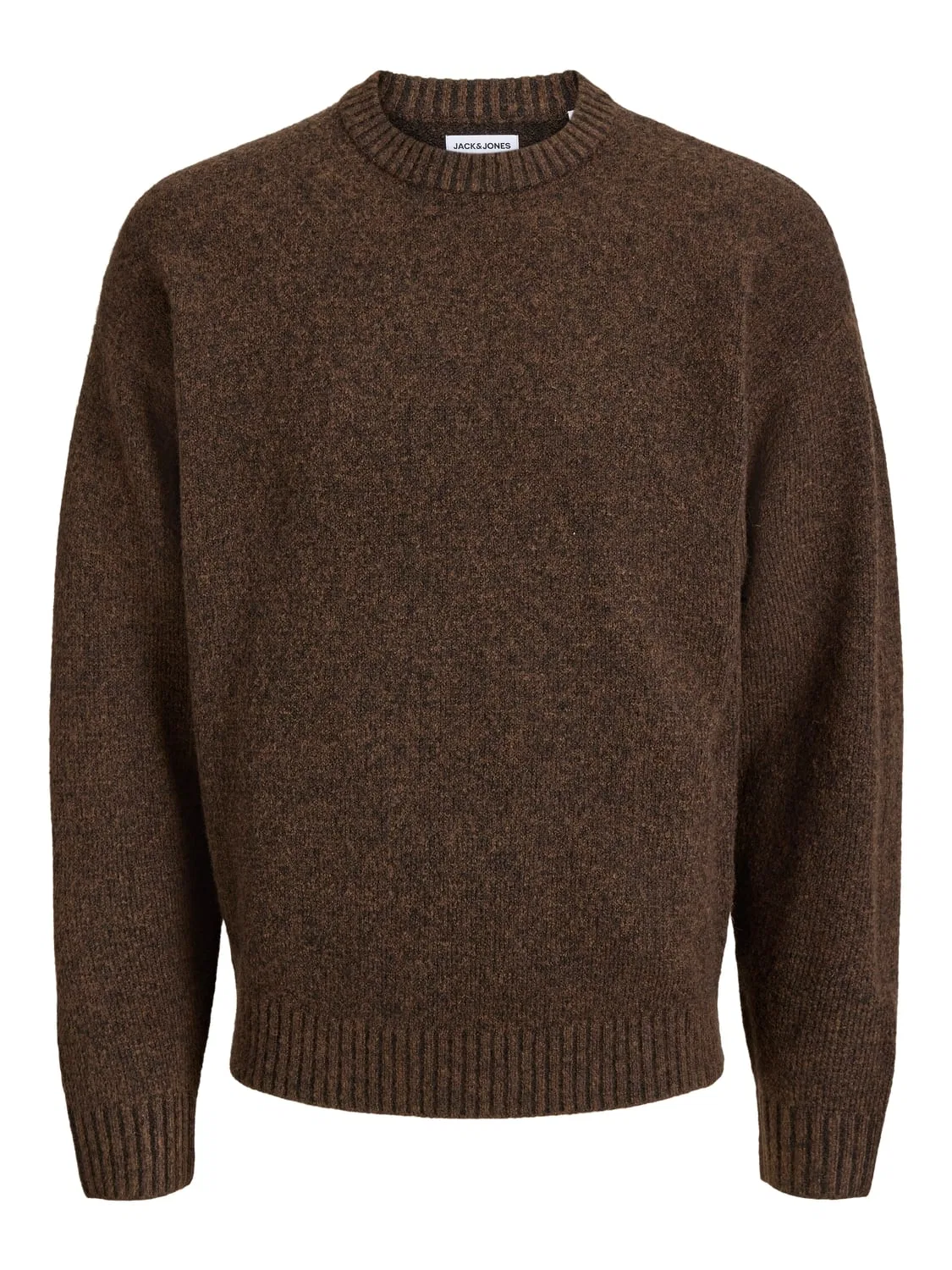 Пуловер вязаный Jjesoho Jack & Jones Junior, коричневый
