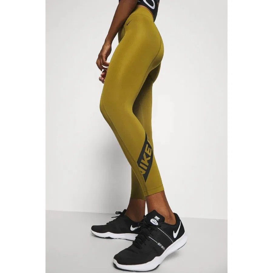 Спортивные леггинсы с принтом Pro Tight Fit 7/8 Graphic Nike, Зеленый — фото 2