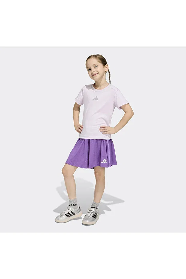 Детский спортивный костюм для девочек однотонный Glam kids lilac Adidas, Purple