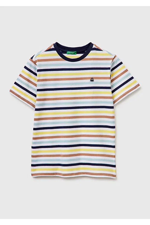 Детская футболка для мальчиков с принтом United Colors Of Benetton, Colorful Mix