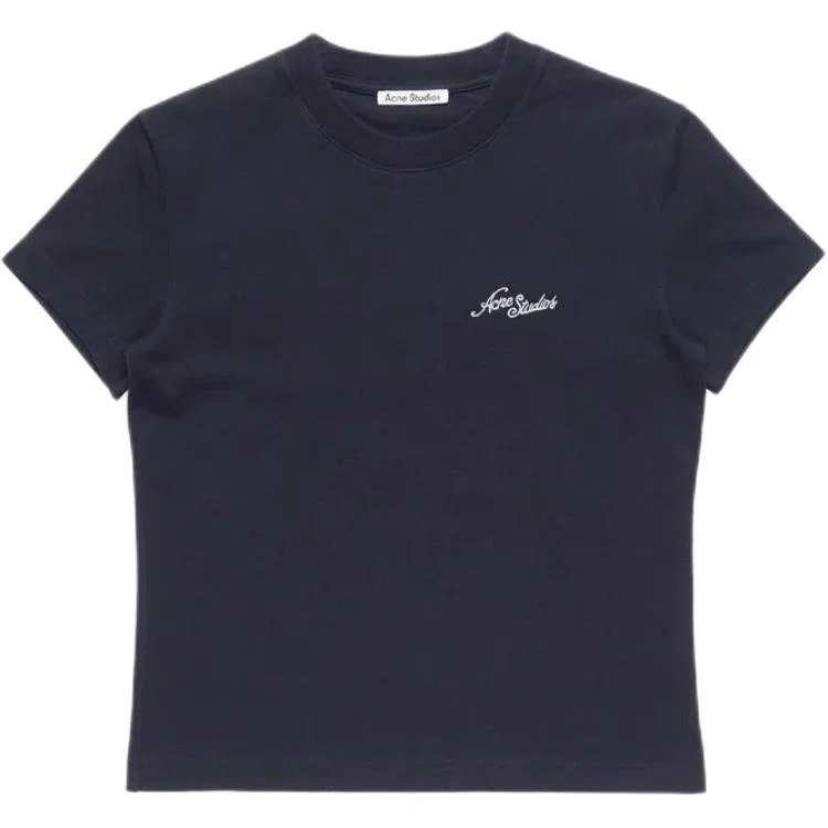 Детская футболка с круглым вырезом Acne Studios, Dark Marine Blue