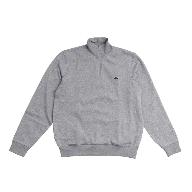 Свитшот с воротником-стойкой LACOSTE, Silver Gray
