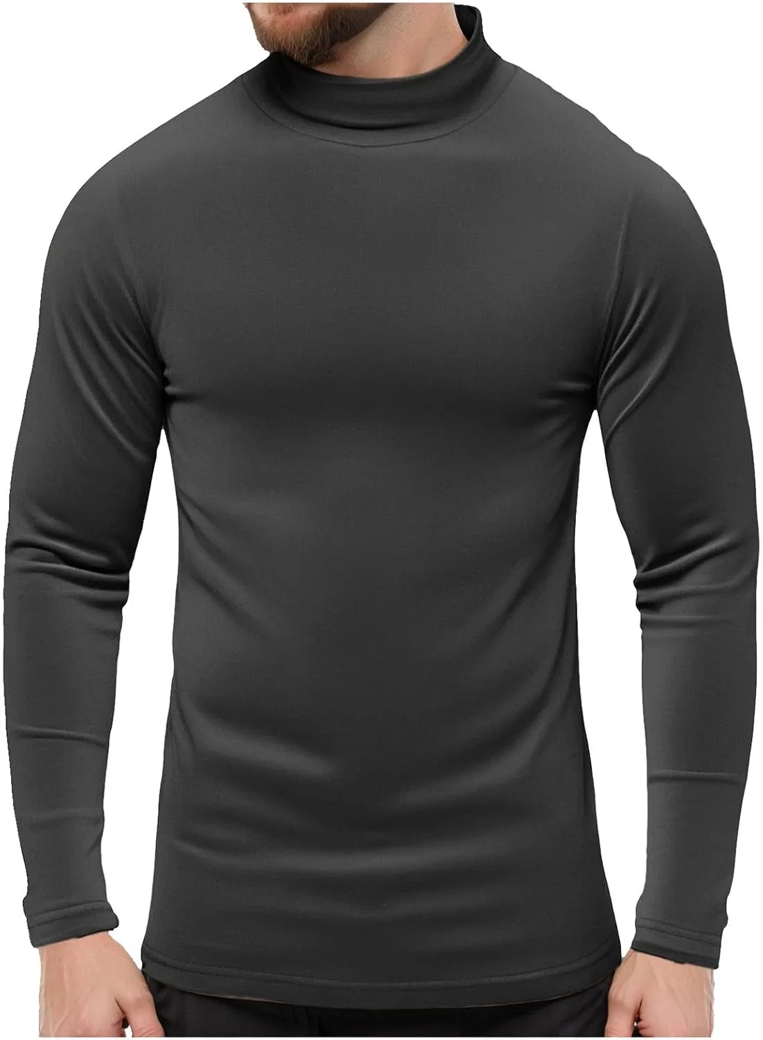 Мужская длинная футболка с ложной горловиной Athleisure, Grey