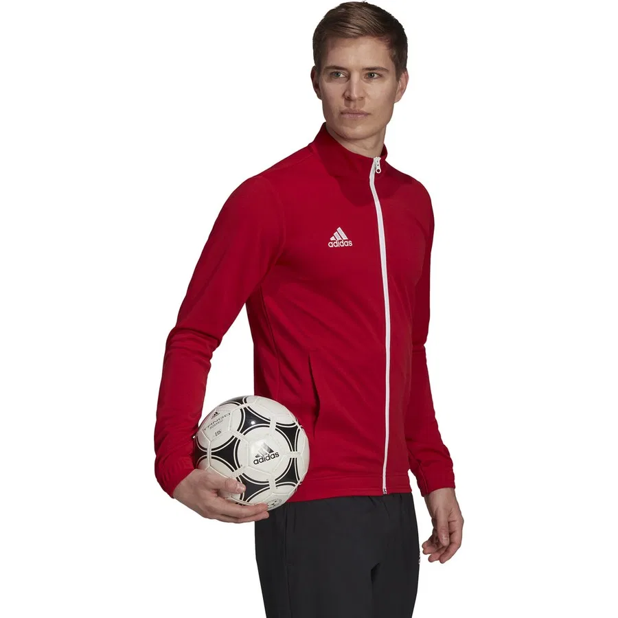 Спортивная куртка-худи с капюшоном adidas ENT22 Tk Jkt, Красный — фото 3