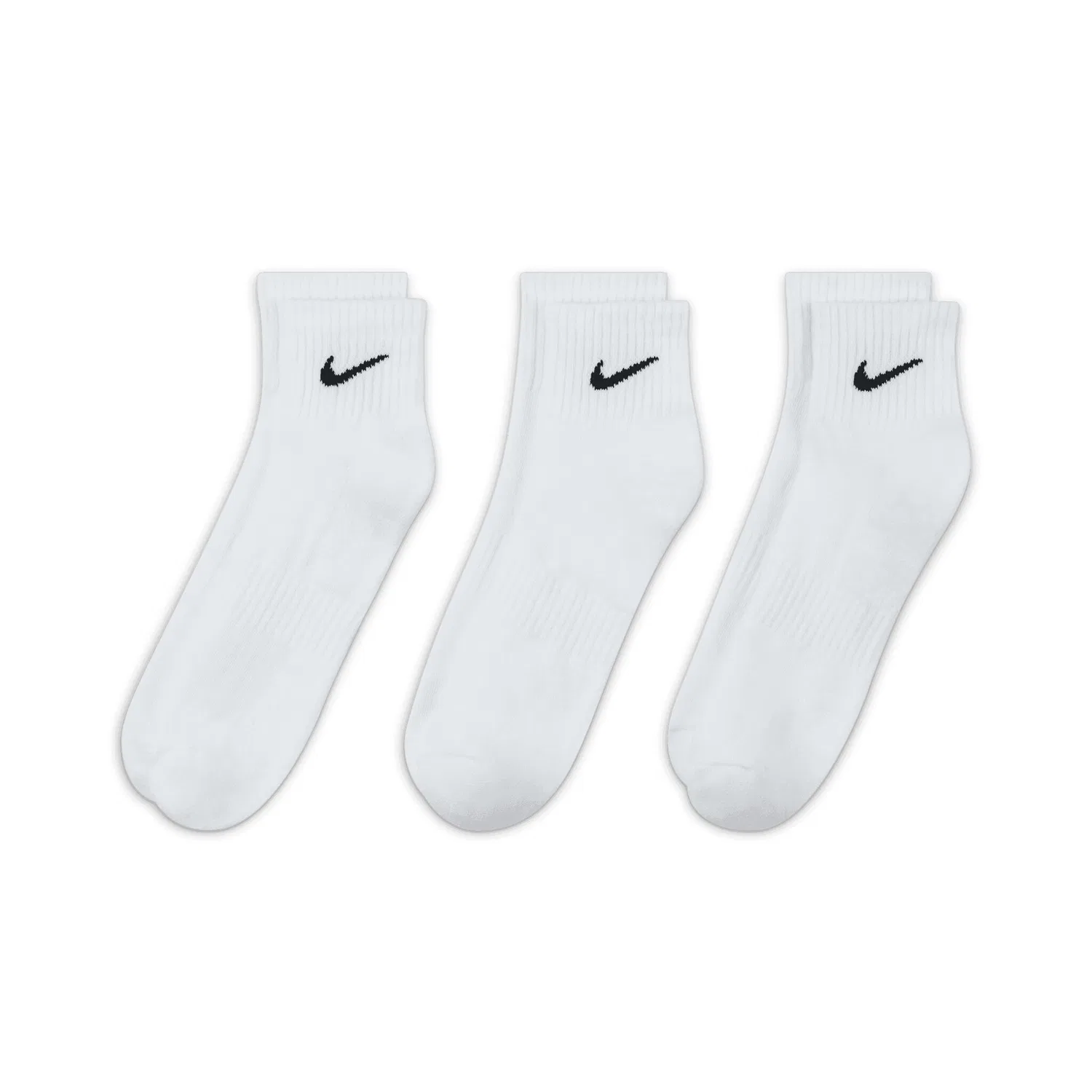 Мужские носки для фитнеса Nike Everyday Cushioned, White/Black — фото 3