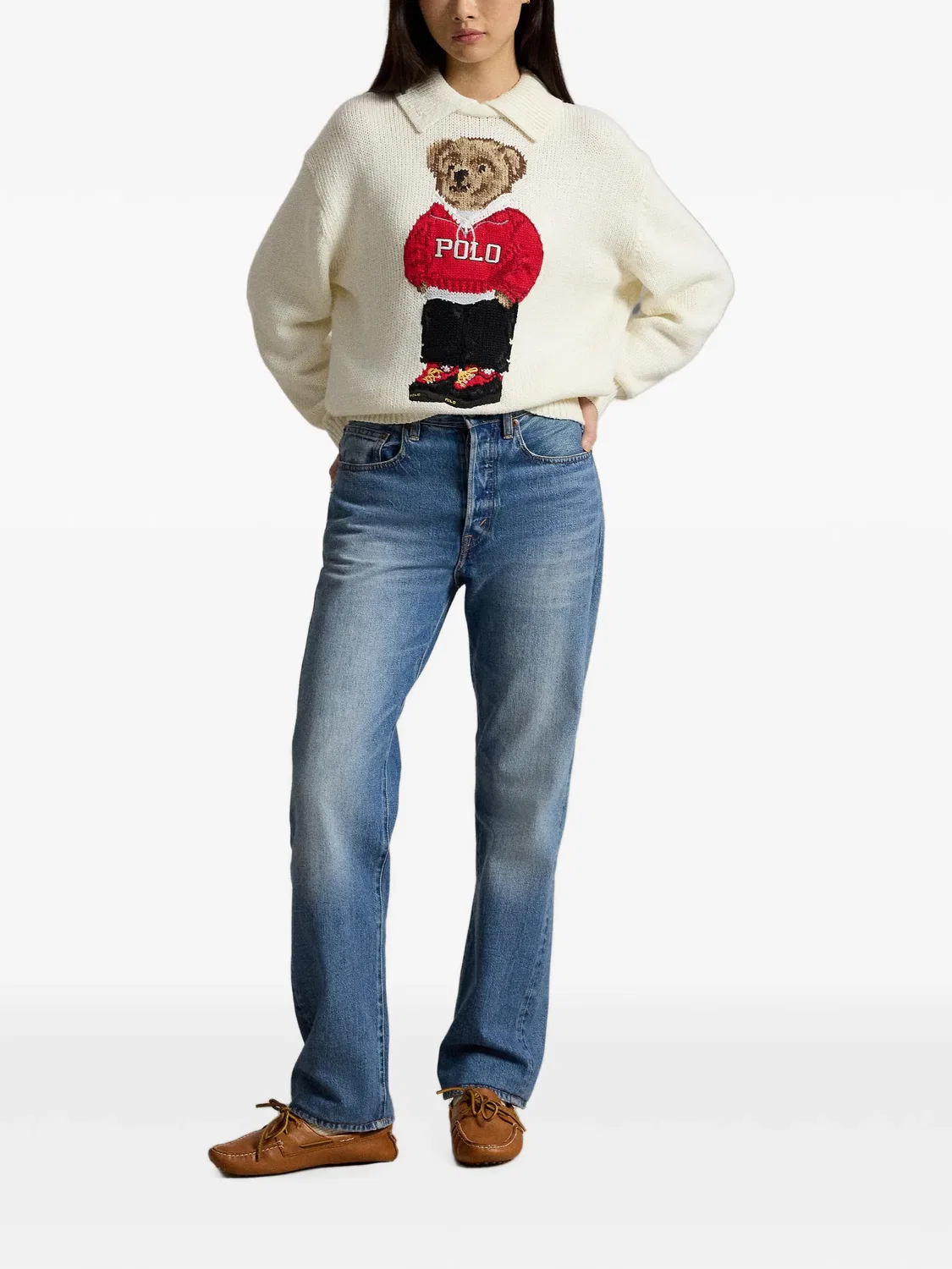 Свитер Polo Bear Polo Ralph Lauren, нейтральные цвета — фото 3