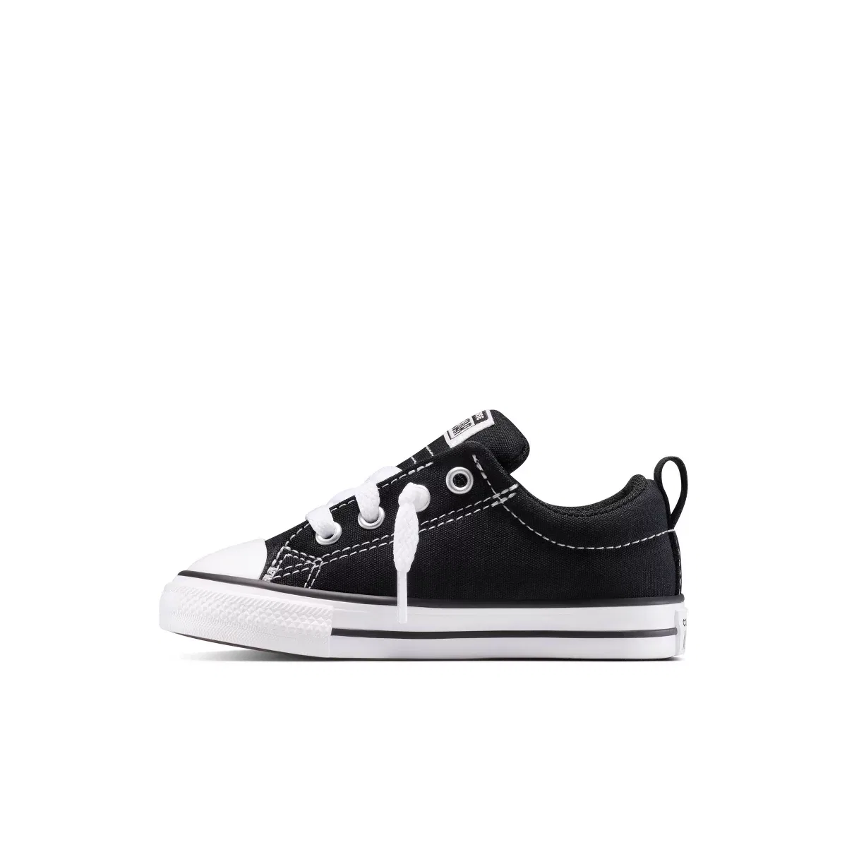 Детские кеды для девочек с принтом Converse, Light Black — фото 3