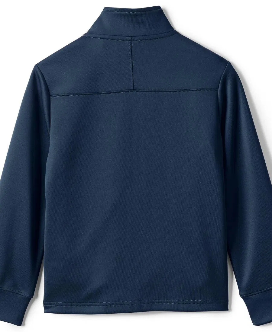 Детская спортивная куртка с молнией Active Performance Full Zip Lands' End, Classic Navy — фото 4
