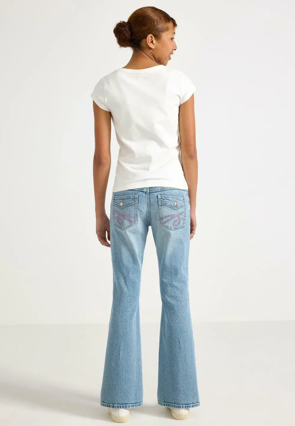 Джинсы-Клеш с низкой посадкой - джинсы-клеш Lindex, Light Denim — фото 3