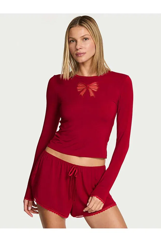 Женский комплект с длинным рукавом Victoria'S Secret, Bright Red