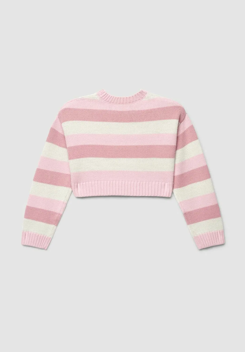 Maglia a righe - jumper Terranova, Var Rosa — фото 2