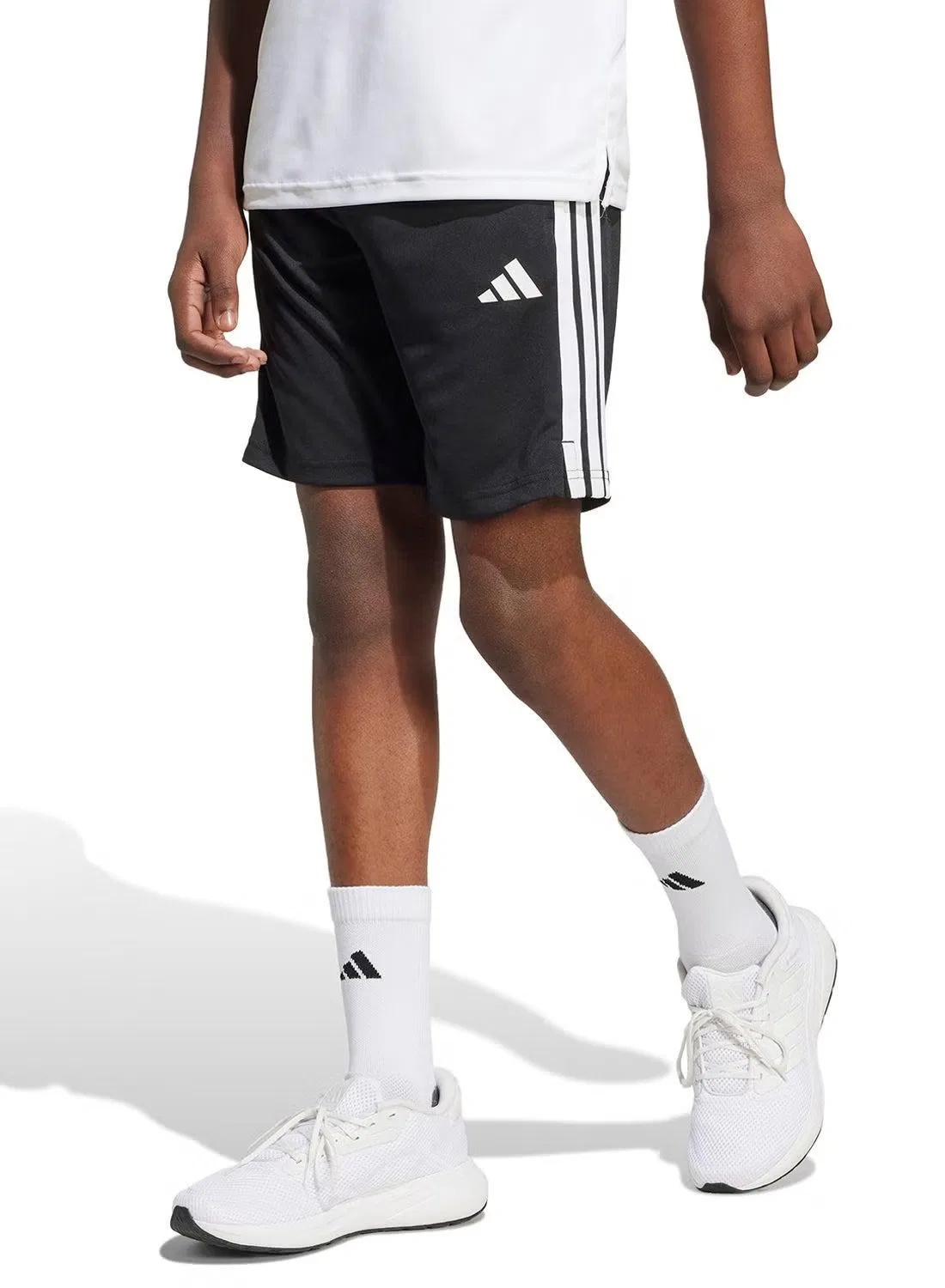 Шорты спортивные с логотипом Train Essentials 3-Stripes Adidas, черный