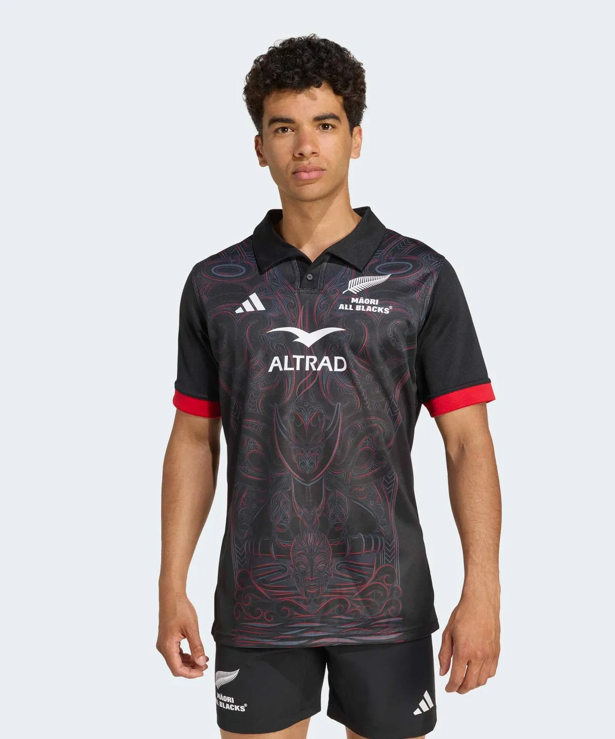 Мужская футболка с принтом All Blacks Adidas, Черный