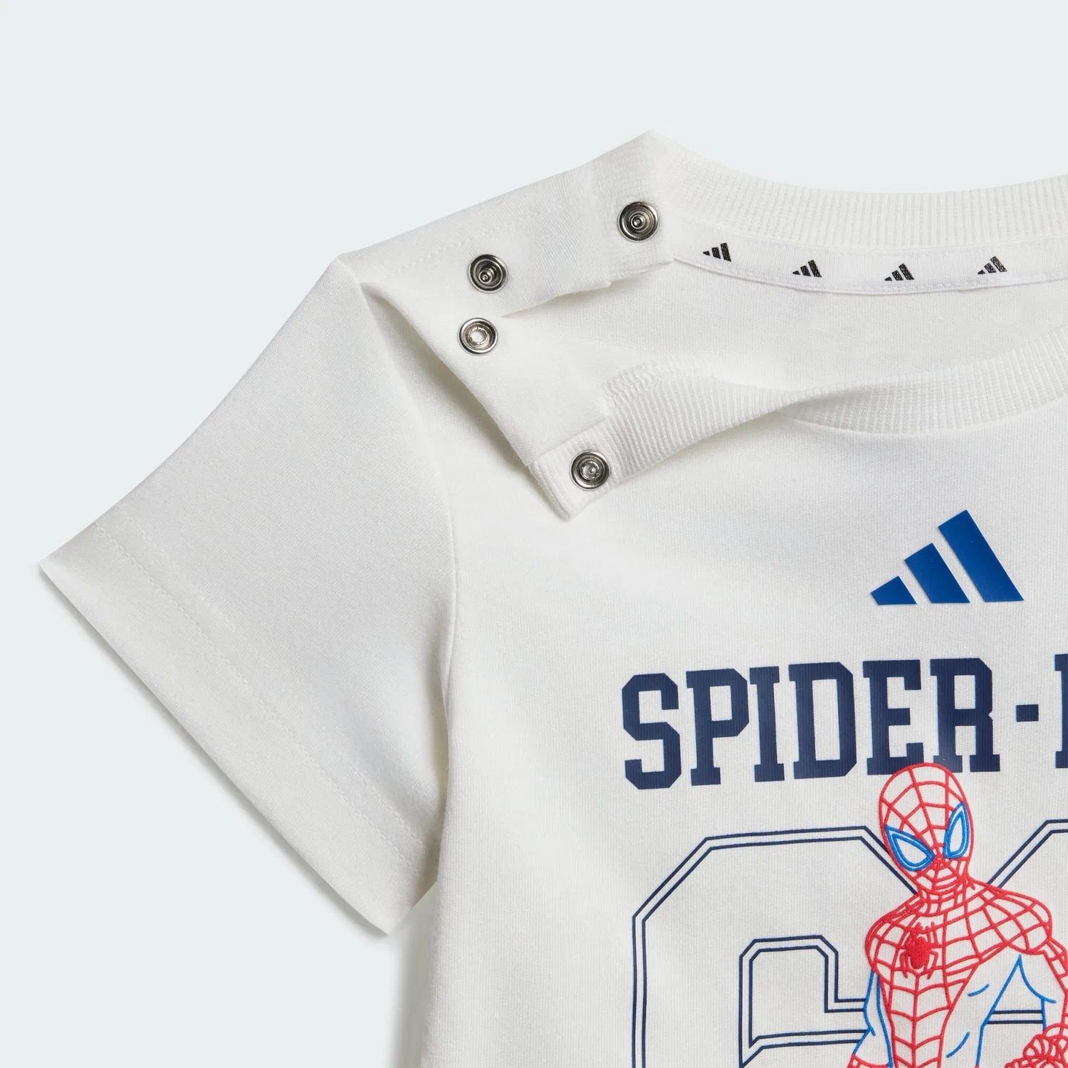 Детский комплект с принтом Spider-Man Adidas, Weiß / Konigsblau — фото 2