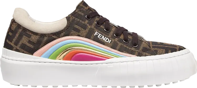 Кроссовки Fendi Wmns Force Rainbow Patch, коричневый