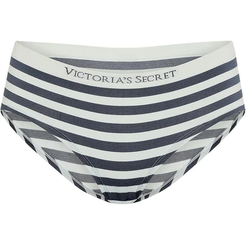 Женские трусы с принтом Victoria's Secret, Black Marine Beach Stripes