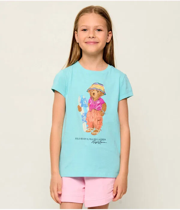 Детская футболка хлопковая Polo Ralph Lauren, Turchese