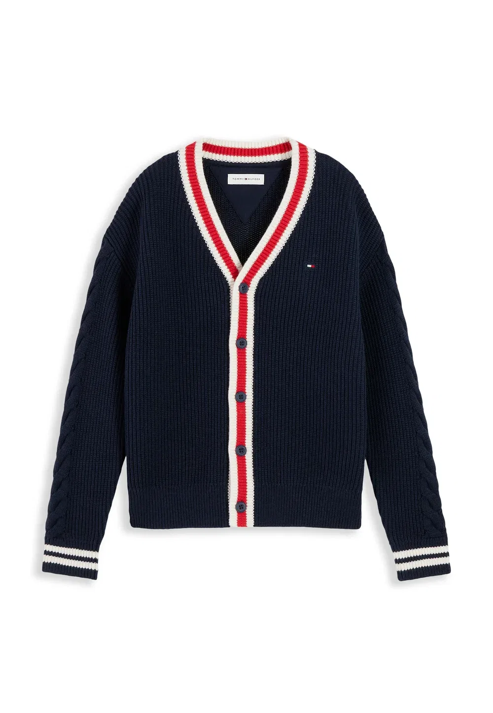 Кардиган Cable унисекс Tommy Hilfiger, Dark Blue — фото 4