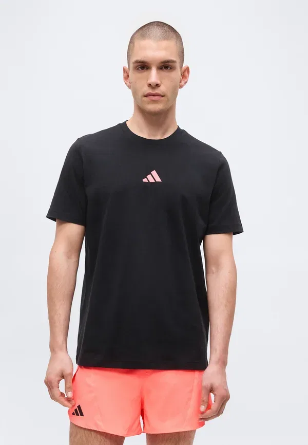 Футболка с надписью-слоганом Adidas Performance, черный — фото 3