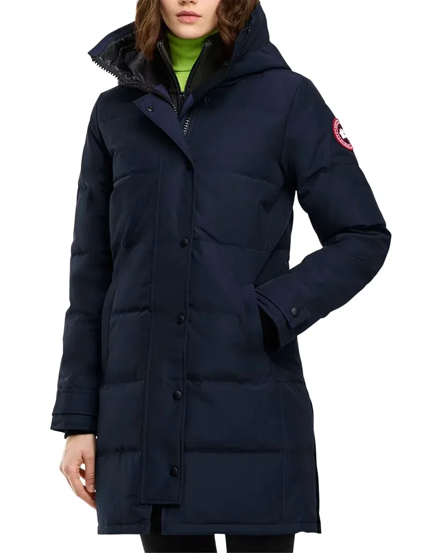Женский пуховик-парка с капюшоном Canada Goose Shelburne Parka, синий