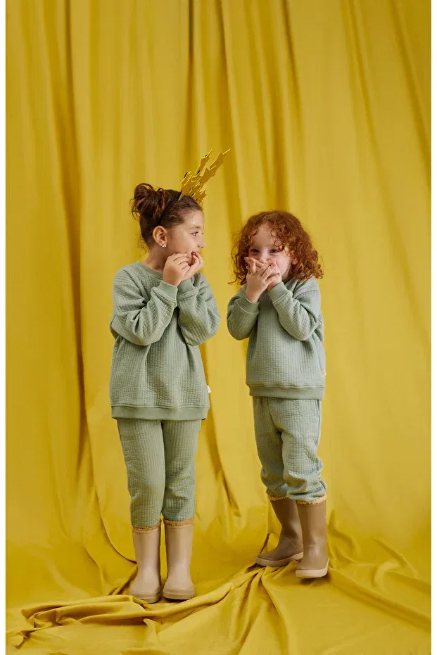 Детские свитшот для мальчиков стеганый Miela Kids, Mint