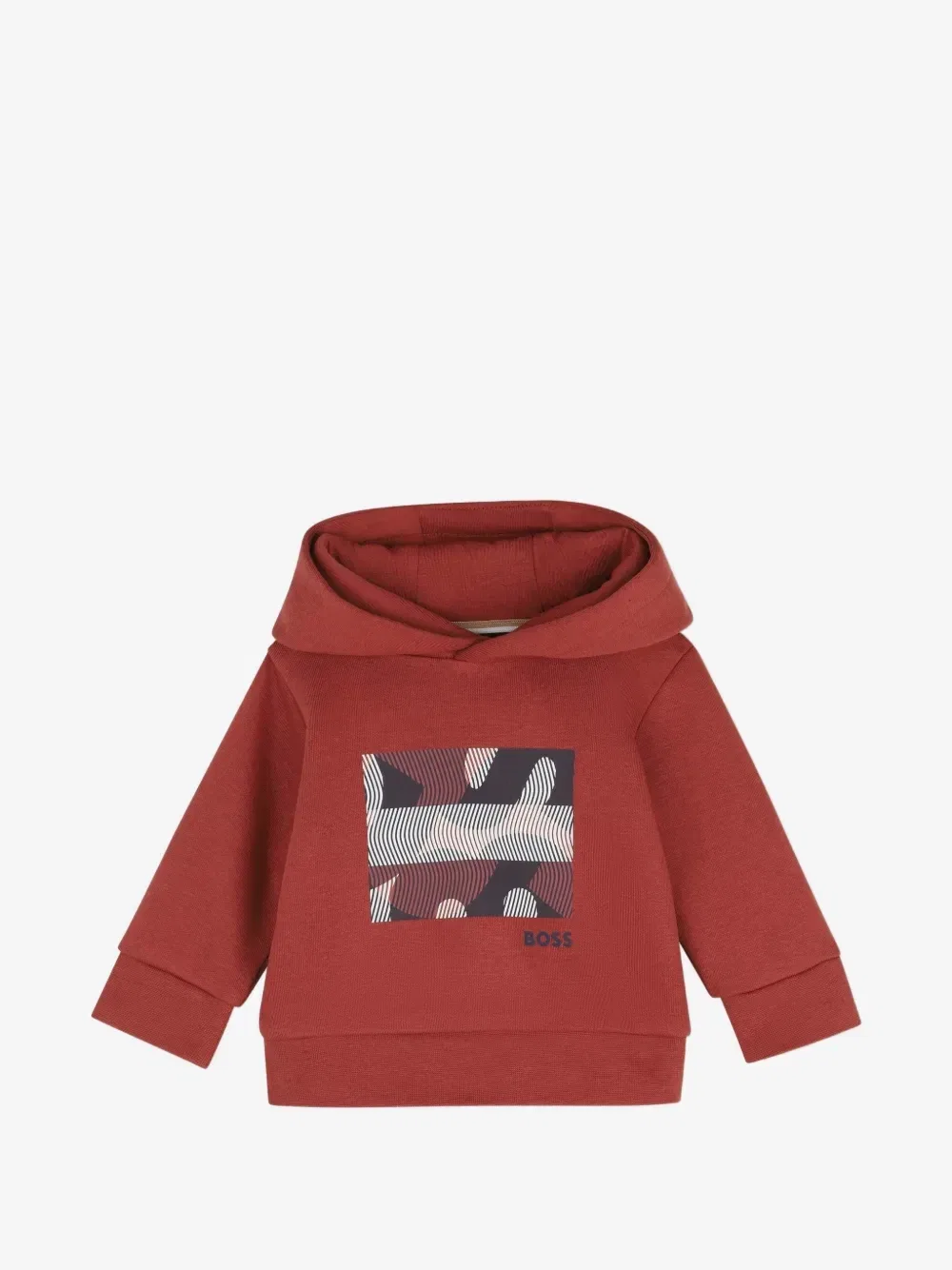Худи с логотипом Boss Kidswear, красный